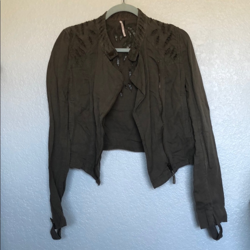 Free People Cropped Jacket